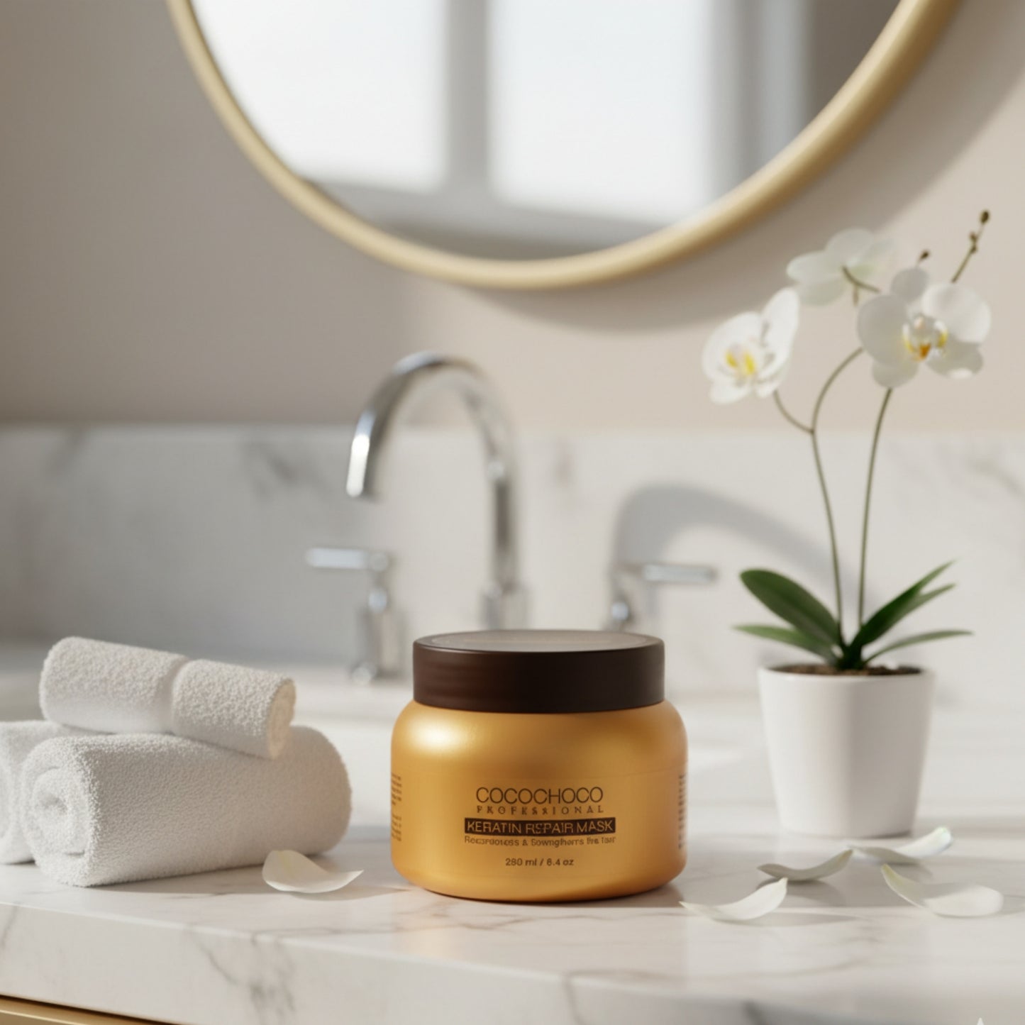 Μάσκα μαλλιών Keratin για ενυδάτωση και αναγέννηση 250 ml | Cococho®