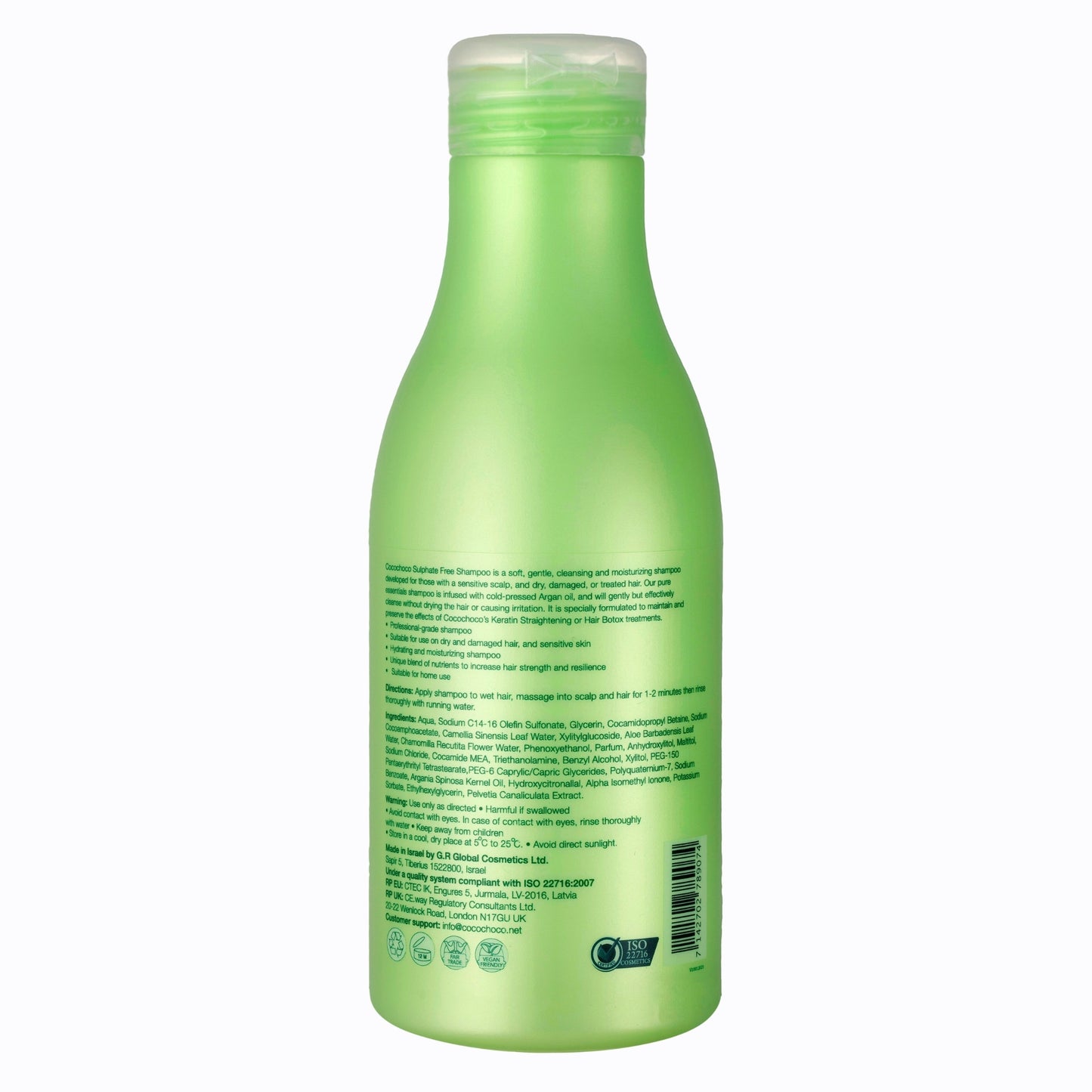 free sulphate shampoo cocochoco ingredients